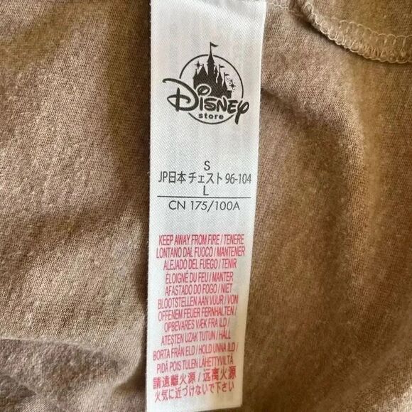 Disney Mickey Mouse Graphic Long Sleeves Tee Gray Tan Crewneck Soft SZ L # 1759 - Picture 10 of 13